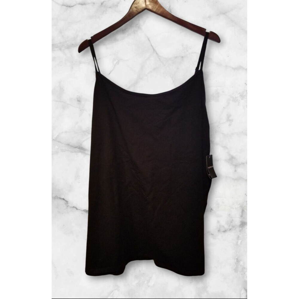 TORRID Women's Top Foxy Cami Black  Size 6 or Size 6X New Tags Adjustable Straps
